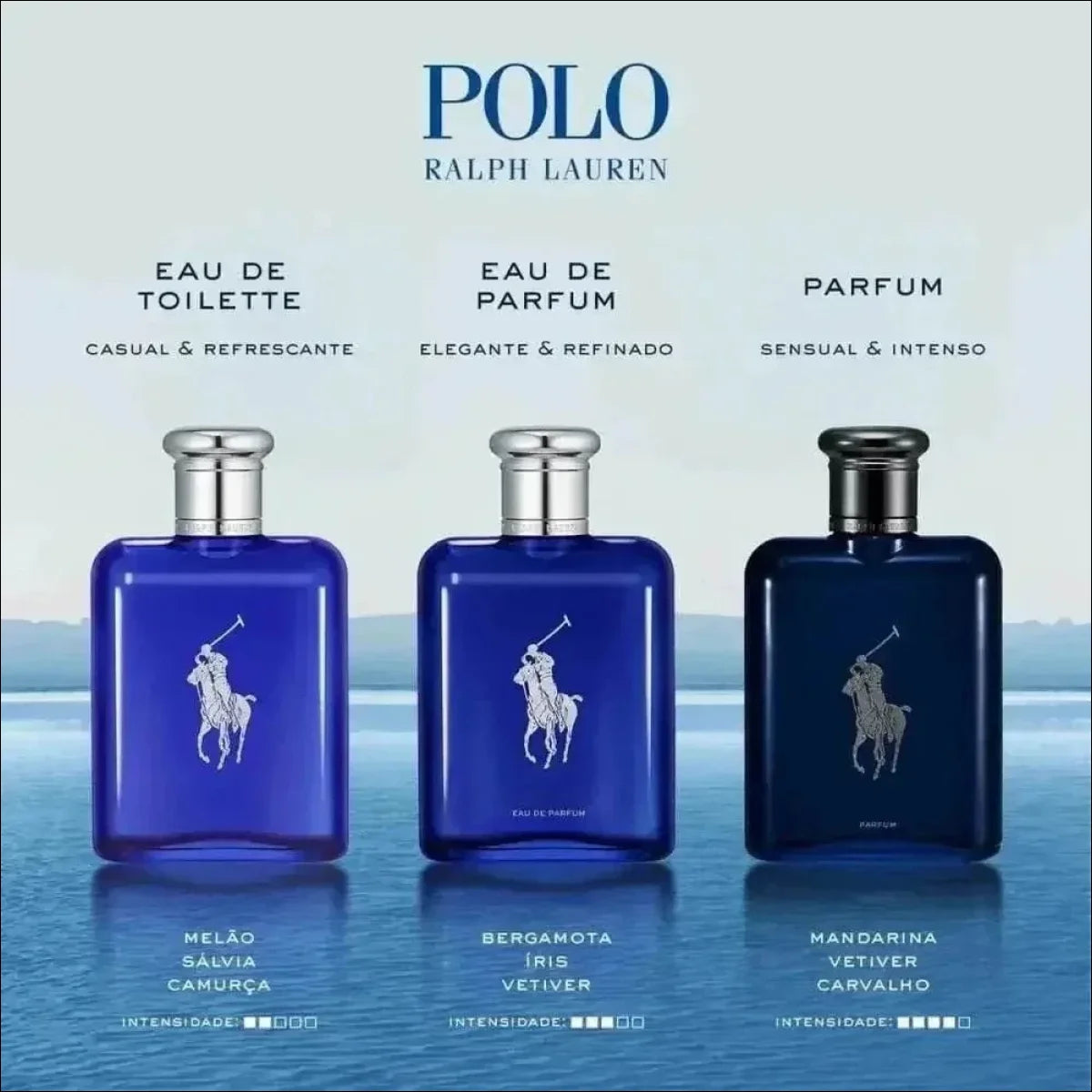 Perfume Masculino Ralph Lauren Polo Blue EDT 200ml - Jm Grife
