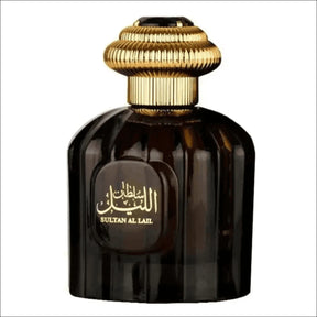Perfume Masculino Sultan Al Lail - Frasco Escuro com Tampa Dourada para Ele - Jm Grife