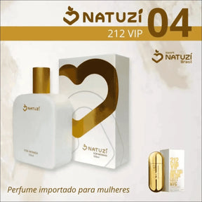 Perfume Natuzí VIP N 04 - Elegância Diária com Fragrância Inspirada Ref 212 Vip - Jm Grife