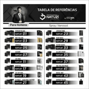 Perfume Natuzí VIP N 29 - Ref Hugo Boss 100ml Aerosol com Frescor e Elegância Duradoura - Jm Grife