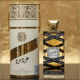 Perfume Oud Mood Latafa 100ml - Lata Dourada Luxuosa com Nota de Oud e Âmbar - Jm Grife