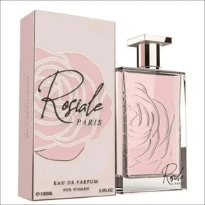 Perfume Rosiale Paris 100ml Eau de Parfum Floral Feminino com Frasco Rosa e Rosas Elegantes - Jm Grife