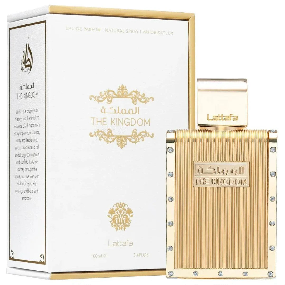 Perfume The Kingdom Masculino Lattafa Eau de Parfum 100ml - Jm Grife