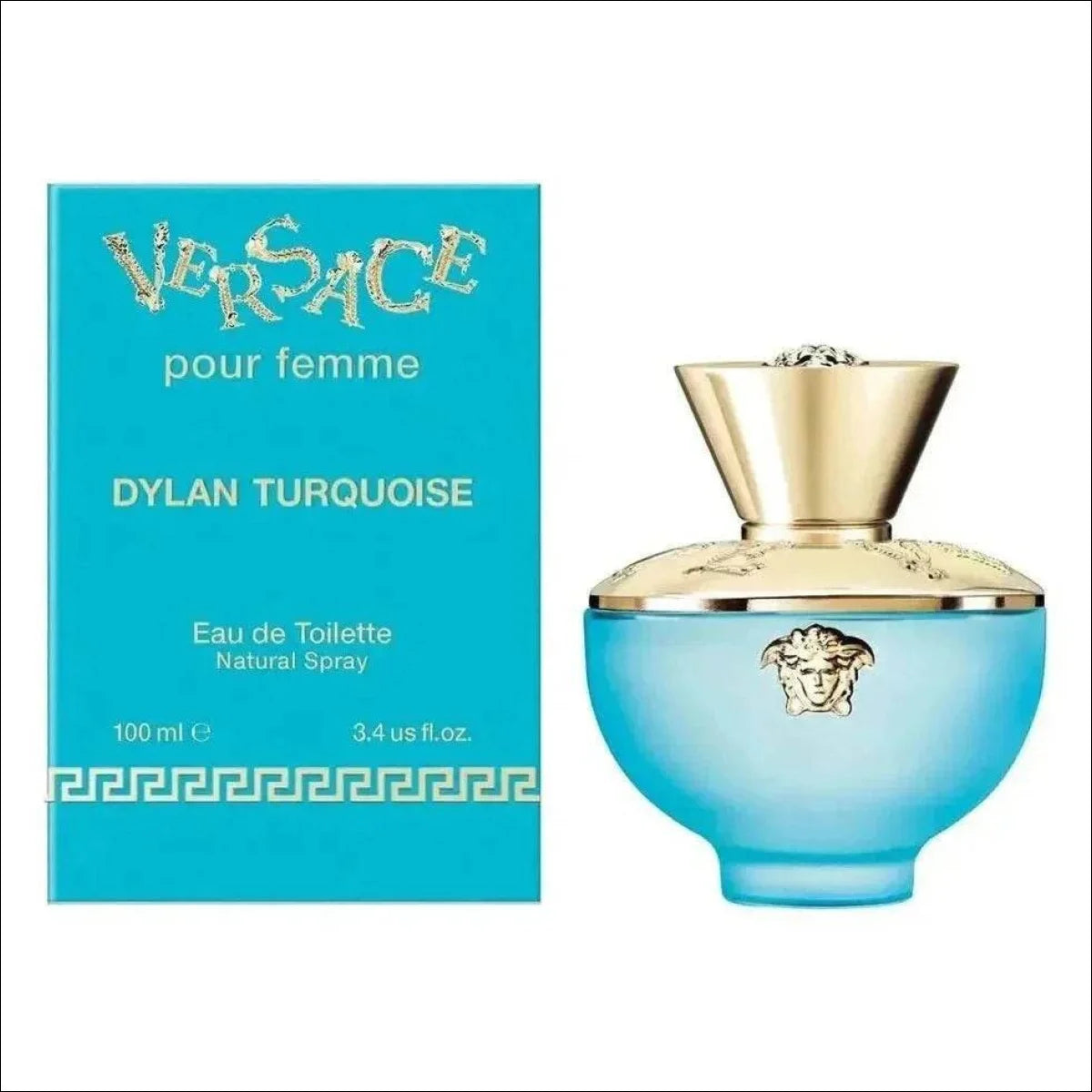 Perfume Versace Dylan Turquoise EDT 100ml Feminino - Floral Frutal, Fresco e Contemporâneo - Jm Grife