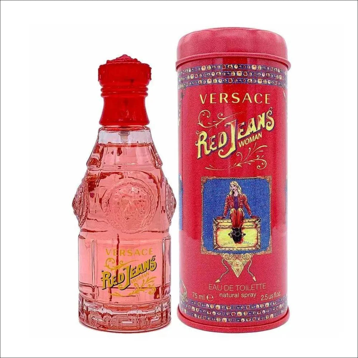 Perfume Versace Red Jeans Perfume feminino Eau de Toilette 75ml - Jm Grife