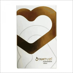 Perfume Vidro Natuzi Gabriela 100ml com Frasco Branco e Detalhes em Ouro - Jm Grife