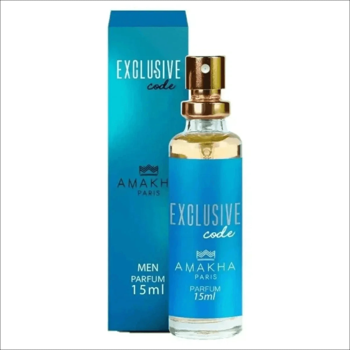 Perfumes Código Exclusivo Masculino Amakha Paris com Frascos Azul e Dourado - Jm Grife