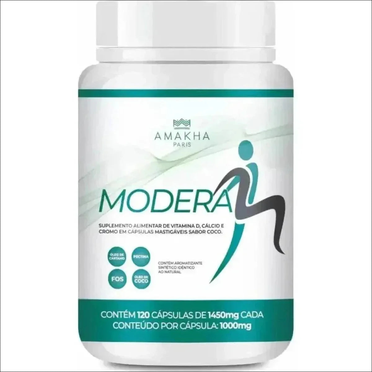 Redutor De Apetite 120 Cápsulas - Modera Com Óleo De Cártamo, Coco E Picolinato De Cromo - Jm Grife