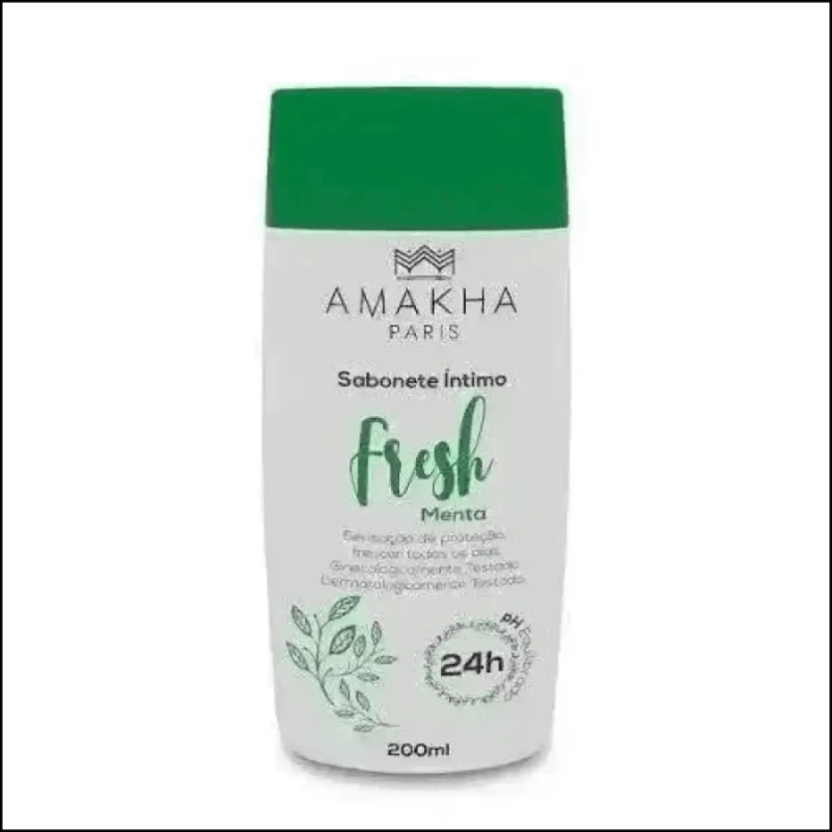 Sabonete Íntimo Fresh Menta 200ml Amakha Paris - Limpeza Suave e Refrescante Diário com Sabonete Íntimo Fresh Menta - Jm Grife