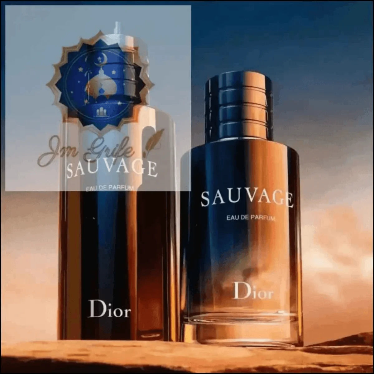 Sauvage Dior Eau de Parfum Refilável 100ml - Fragrância Intensa e Sustentável para Homens - Jm Grife