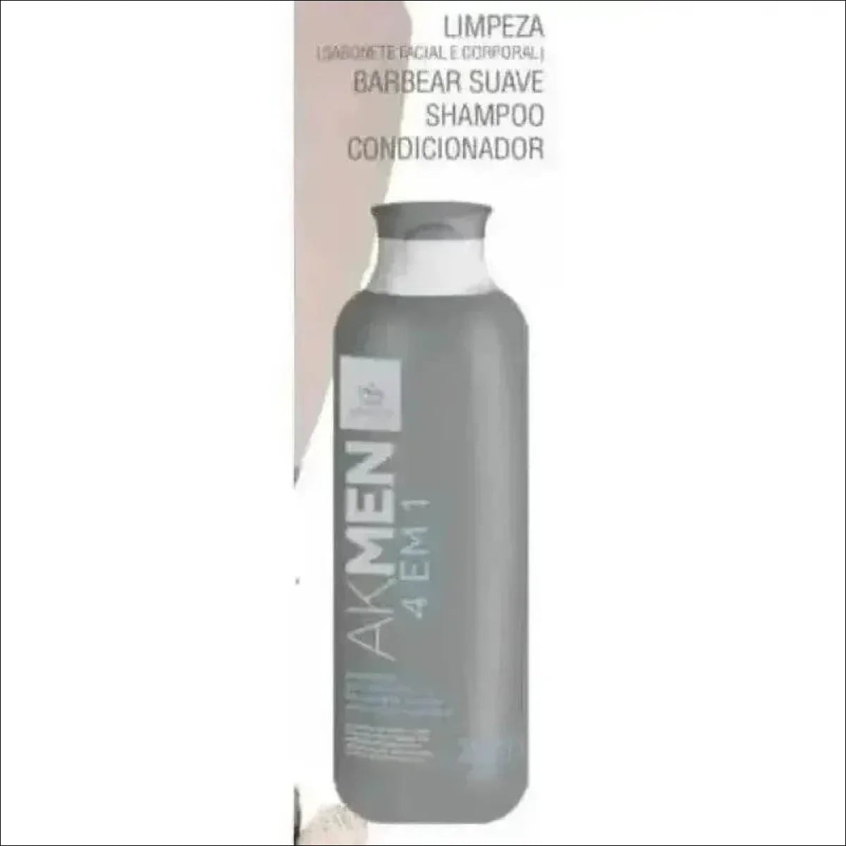 Shampoo, Condicionador, Sabonete e Emulsão de Barbear 4 em 1 Ak Men - 250ml - Jm Grife