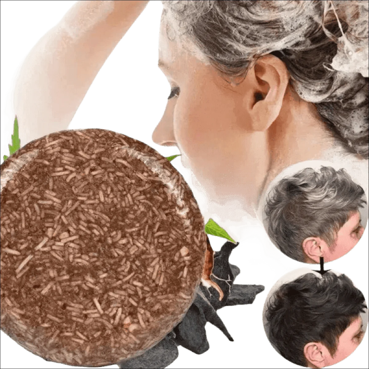 Shampoo Escurecedor Orgânico - Intensifica a Cor, Nutre e Fortalece com Ingredientes Naturais - Jm Grife