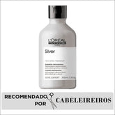 Shampoo L'Oréal Professionnel Silver 300ml - Elimina Amarelados e Reaviva Brilho dos Cabelos Grisalhos - Jm Grife