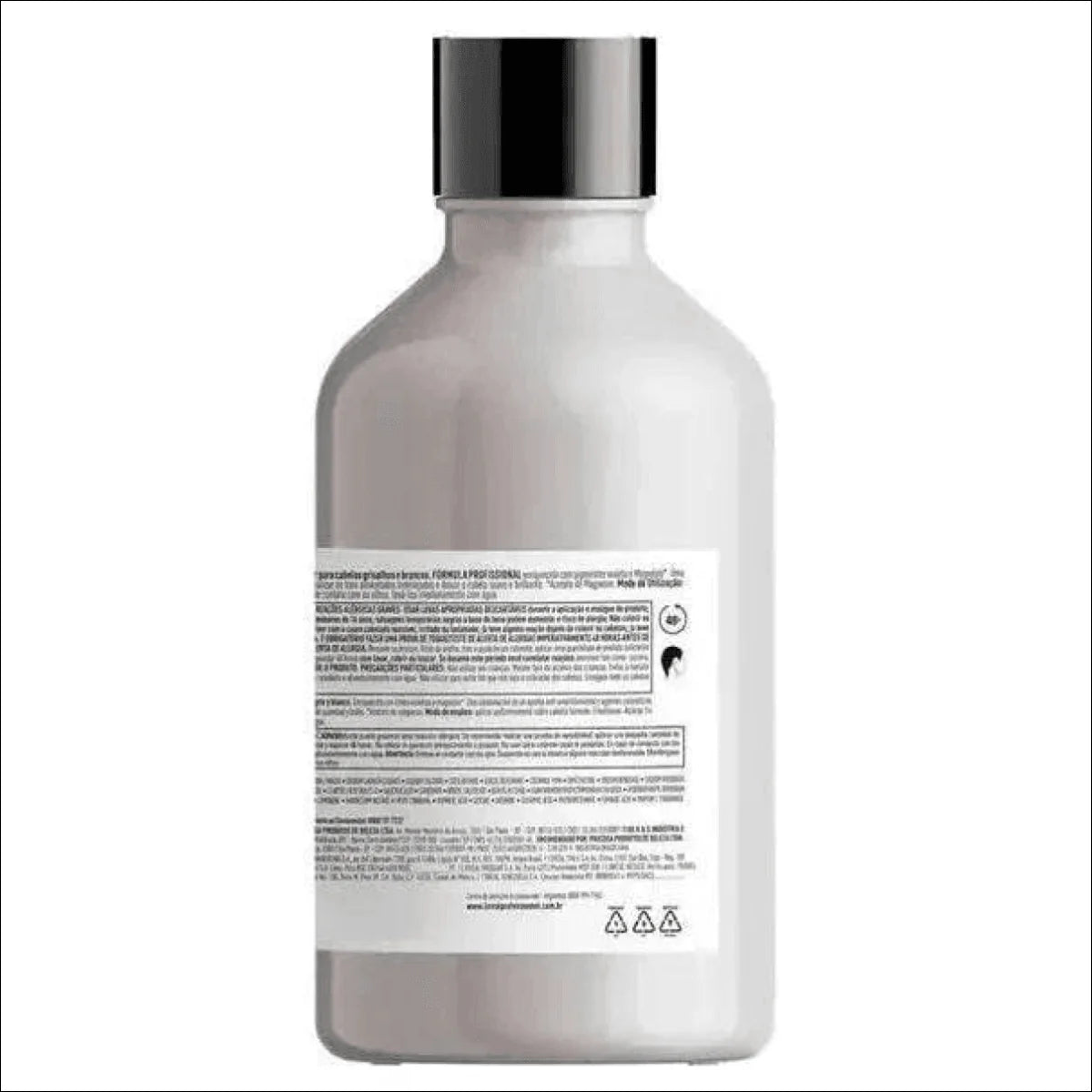 Shampoo L'Oréal Professionnel Silver 300ml - Elimina Amarelados e Reaviva Brilho dos Cabelos Grisalhos - Jm Grife
