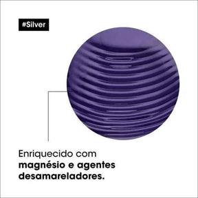 Shampoo L'Oréal Professionnel Silver 300ml - Elimina Amarelados e Reaviva Brilho dos Cabelos Grisalhos - Jm Grife