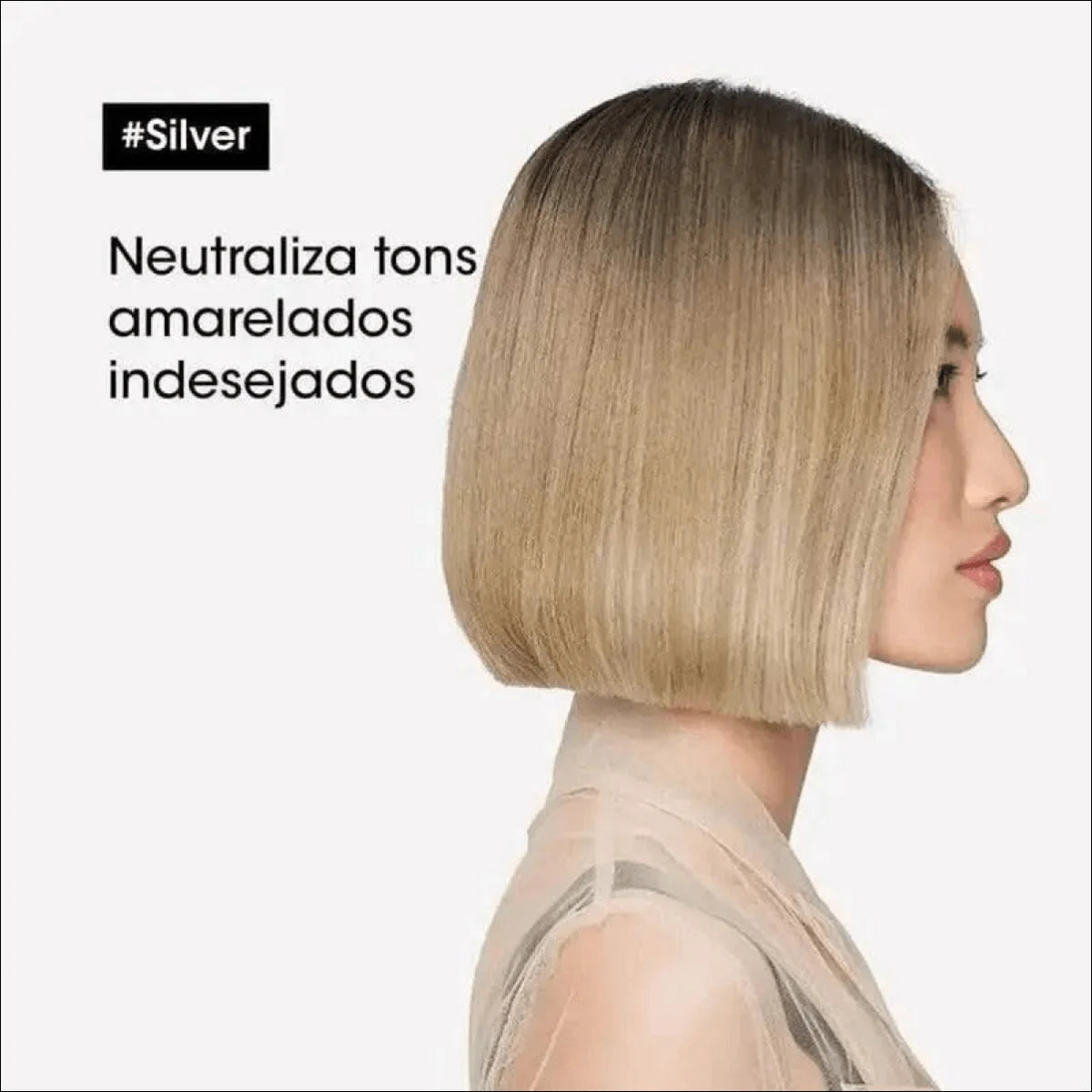 Shampoo L'Oréal Professionnel Silver 300ml - Elimina Amarelados e Reaviva Brilho dos Cabelos Grisalhos - Jm Grife