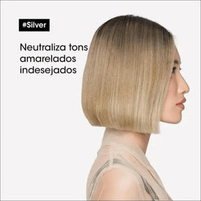 Shampoo L'Oréal Professionnel Silver 300ml - Elimina Amarelados e Reaviva Brilho dos Cabelos Grisalhos - Jm Grife