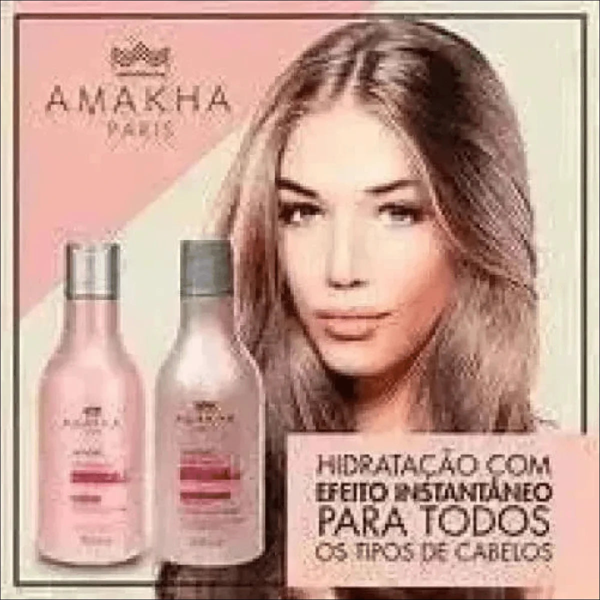 Shampoo Magic Repair Amakha Paris - Frasco Rosa com Tampa Prateada - Jm Grife