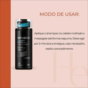 Shampoo Profissional Infusion Truss 300ml - Brilho, Resistência e Proteção Para Cabelos Coloridos - Jm Grife