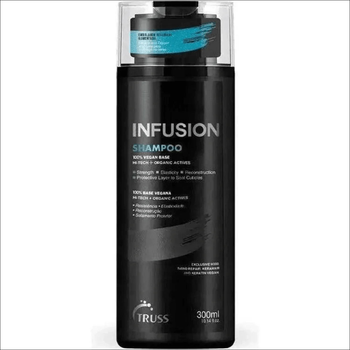 Shampoo Profissional Infusion Truss 300ml - Brilho, Resistência e Proteção Para Cabelos Coloridos - Jm Grife
