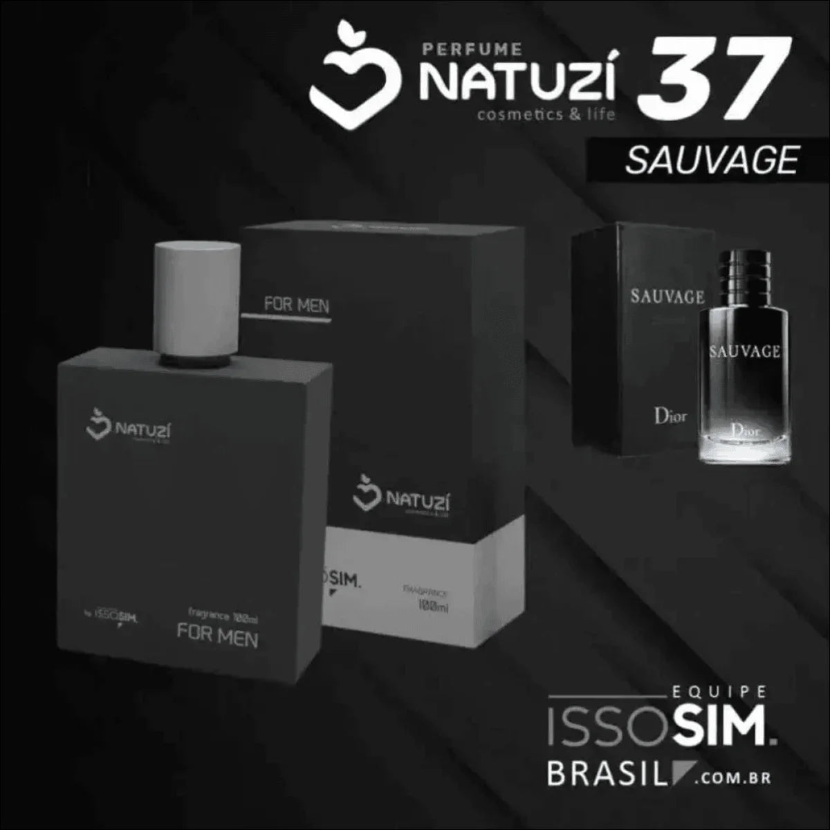 Tabela de Referência de Perfumes Natuzí 100ml e Sauvage Masculino - Jm Grife