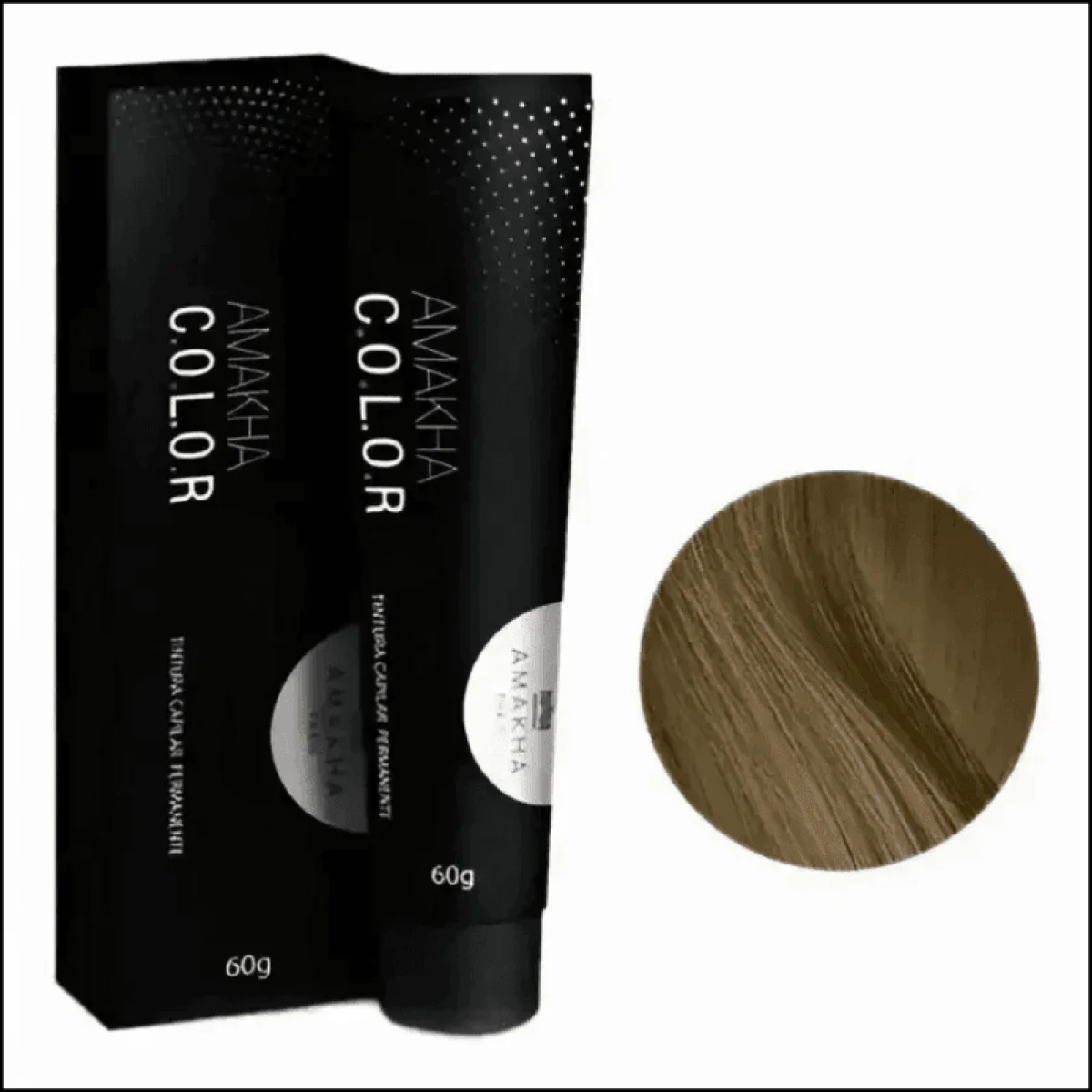 Tinta De Cabelo Amakha Paris Louro Claro 8.0 - Cor Intensa Com Brilho Duradouro - Jm Grife