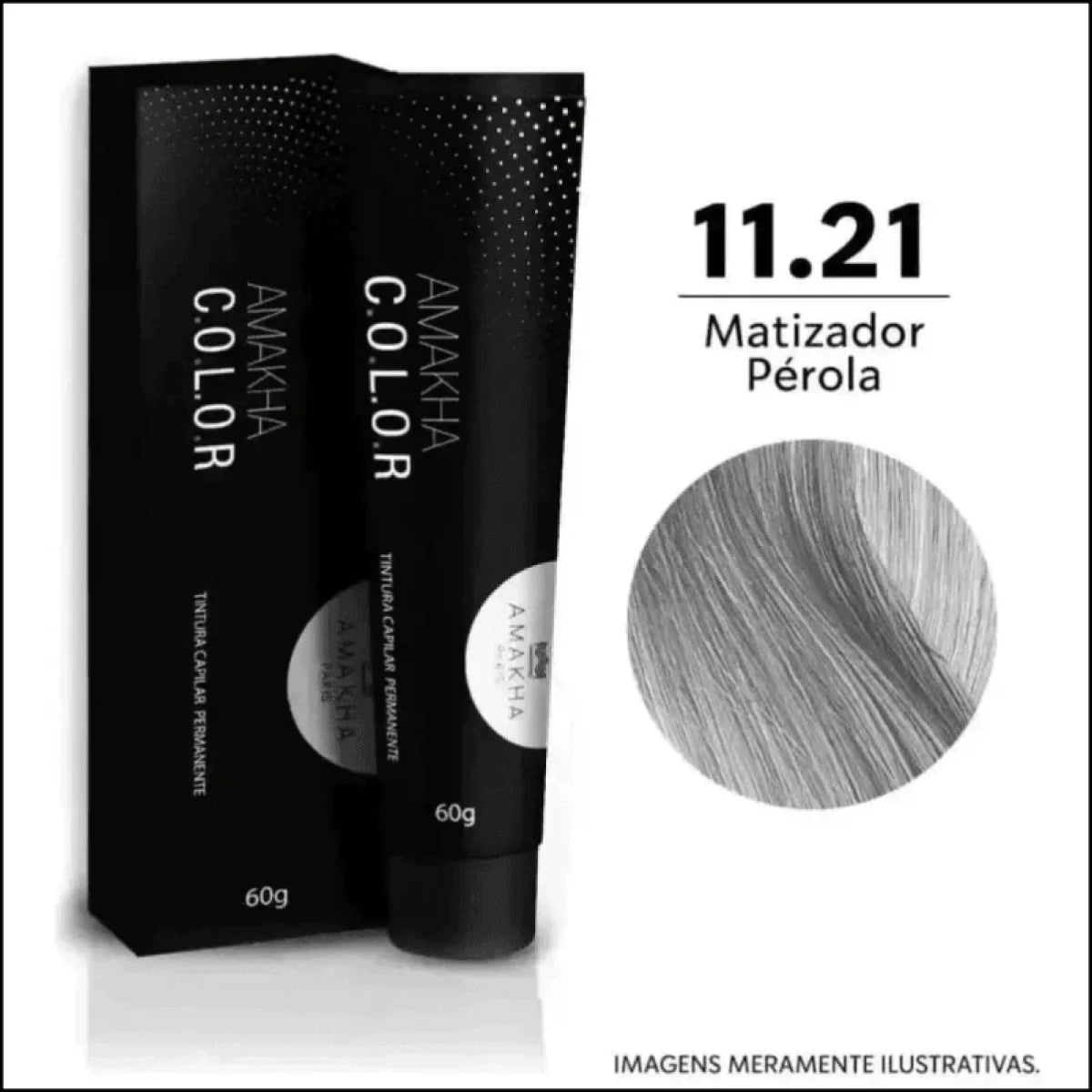 Tinta De Cabelo Matizadora Amakha Paris  Pérola 11.21 - Jm Grife