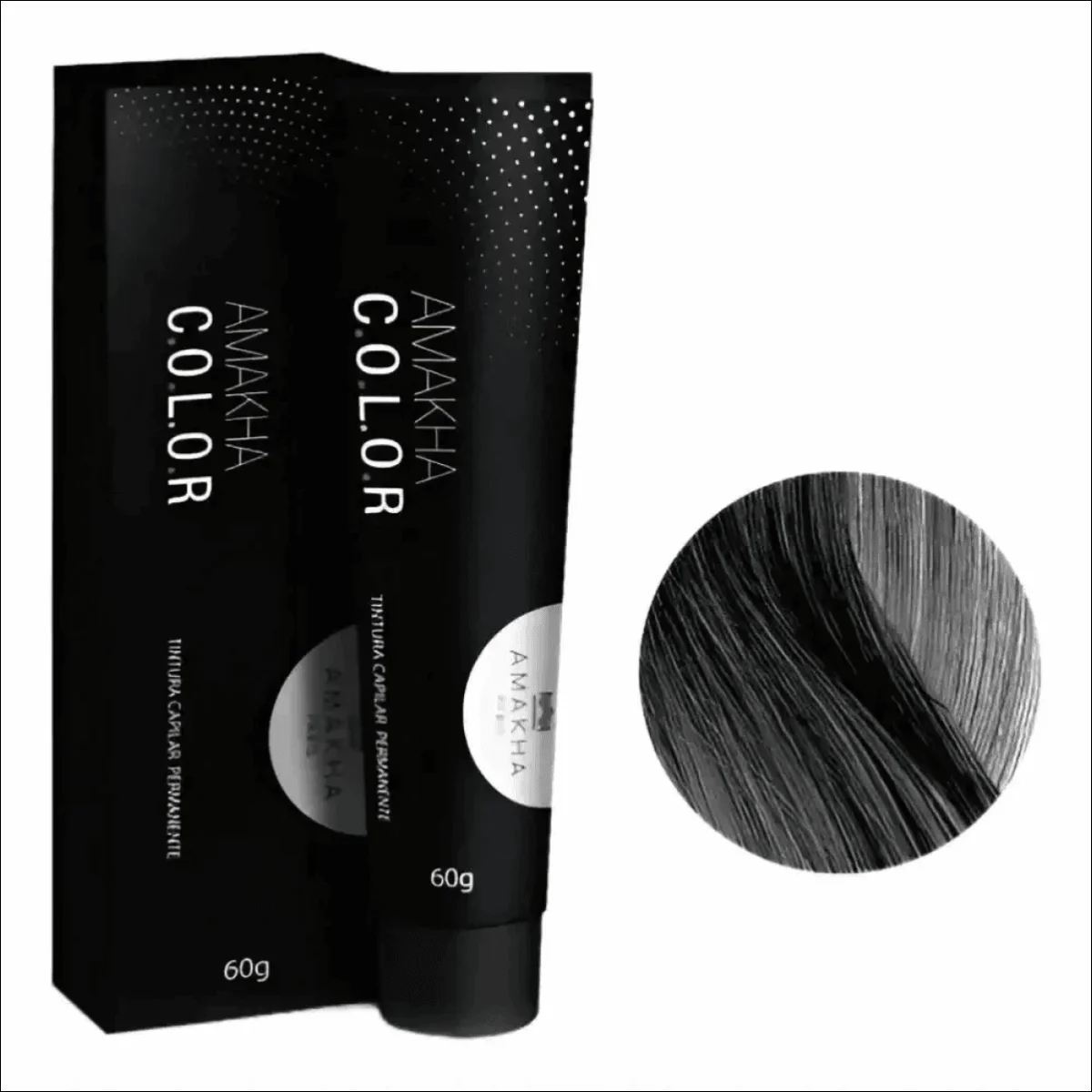 Tinta De Cabelo Permanente Amakha Paris 4.0 Castanho Médio - Cobertura 100% Fios Brancos - Jm Grife