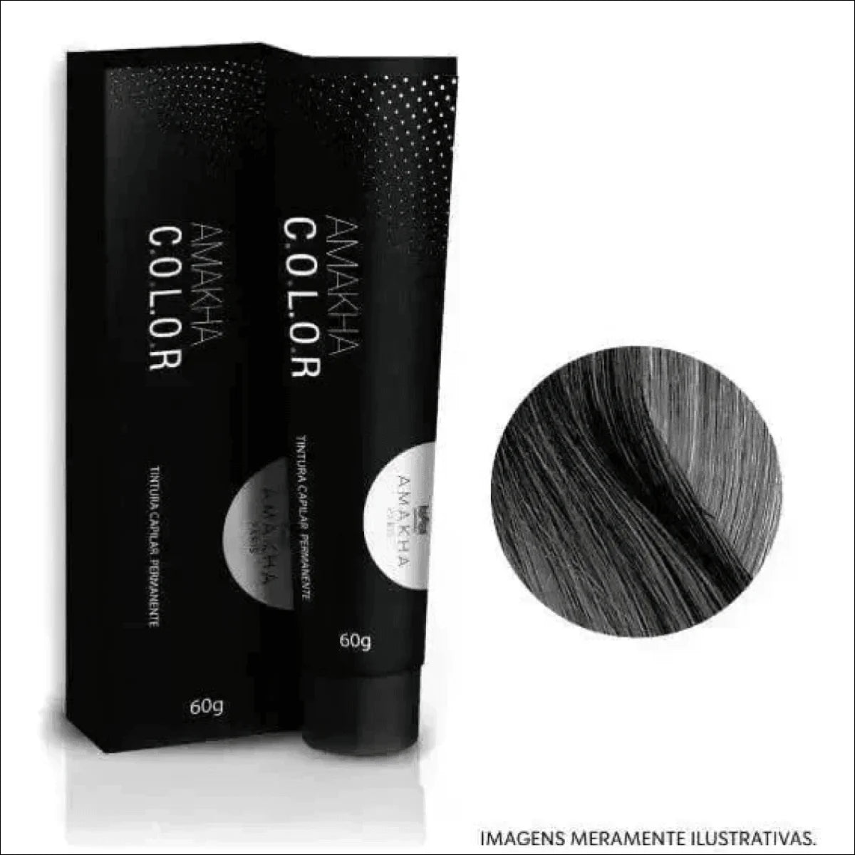 Tinta De Cabelo Permanente Amakha Paris 4.0 Castanho Médio - Cobertura 100% Fios Brancos - Jm Grife