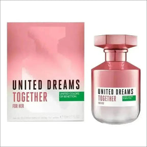 United Dreams Together Benetton Eau De Toilette Feminino 80ml - Fragrância Floral Frutada - Jm Grife