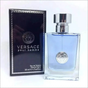 Versace Pour Homme EDT 50ml - Perfume Masculino Amadeirado e Cítrico com Fixação Duradoura - Jm Grife