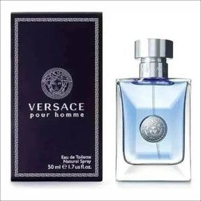 Versace Pour Homme EDT 50ml - Perfume Masculino Amadeirado e Cítrico com Fixação Duradoura - Jm Grife