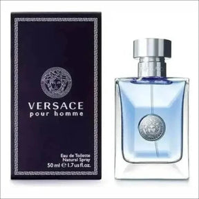 Versace Pour Homme EDT 50ml - Perfume Masculino Amadeirado e Cítrico com Fixação Duradoura - Jm Grife